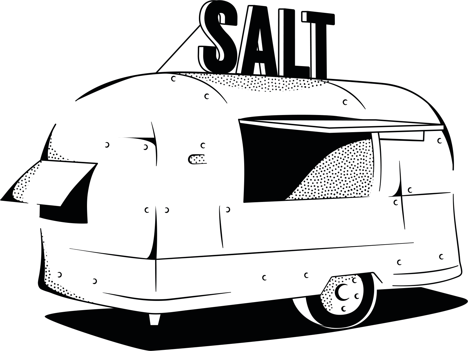 The SALT Airstream, ready to roll