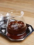 Nitro cold brew in a glass carafe